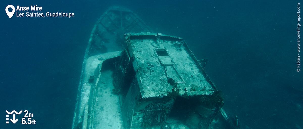 Lynndy shipwreck at Anse Mire