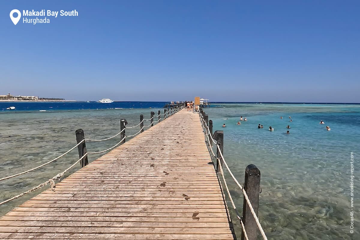 The jetty at Makadi Bay south