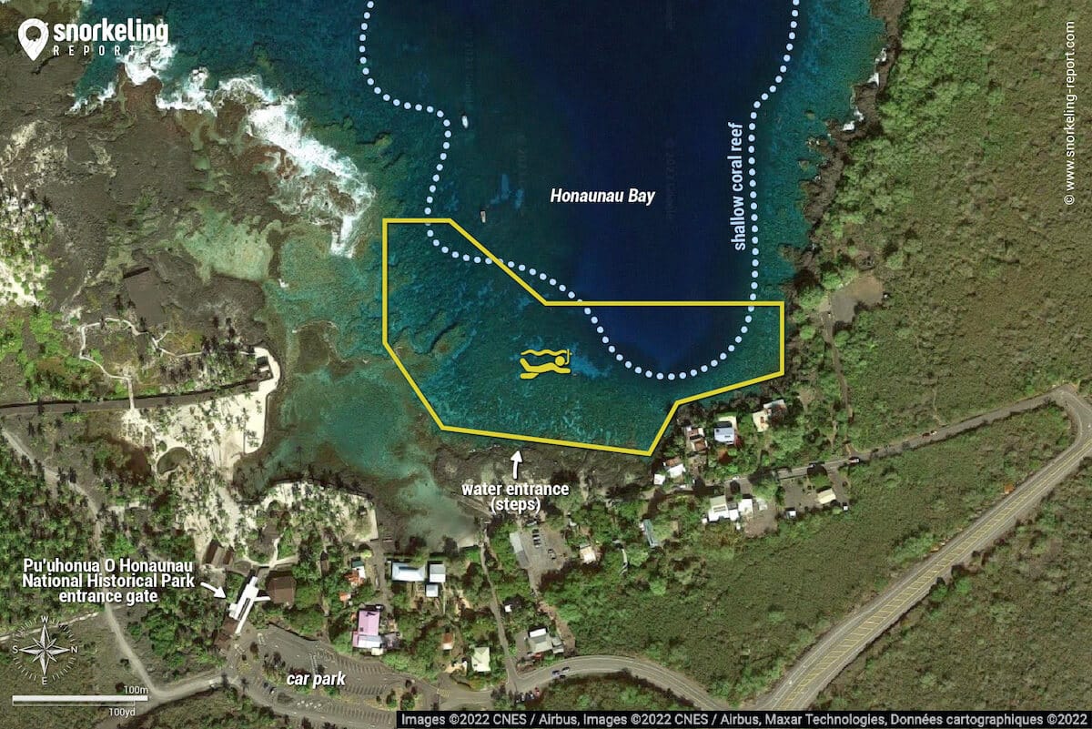 Two Step - Hanauma Bay snorkeling map