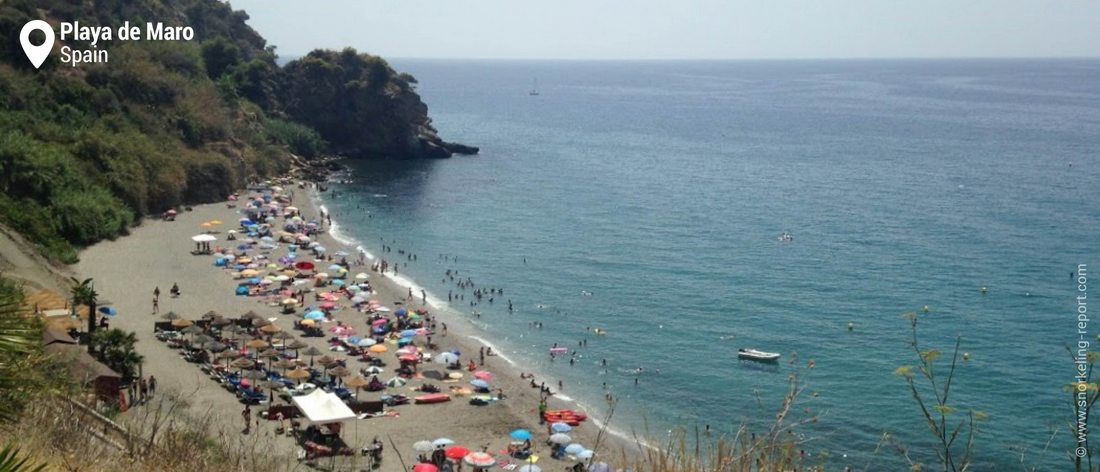 View of Playa de Maro, Spain