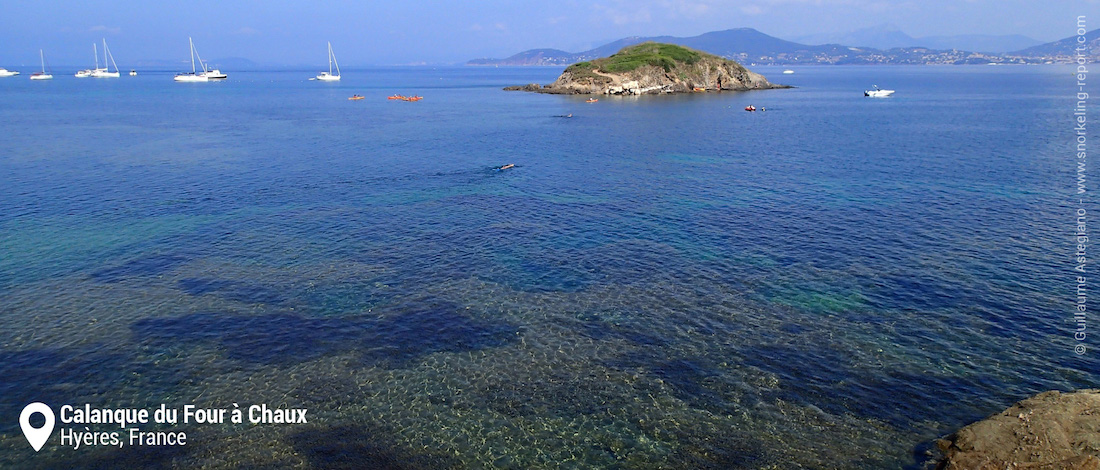 Vue sur la Calanque du Four à Chaux