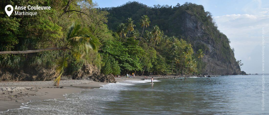 La plage d'Anse Couleuvre, Martinique