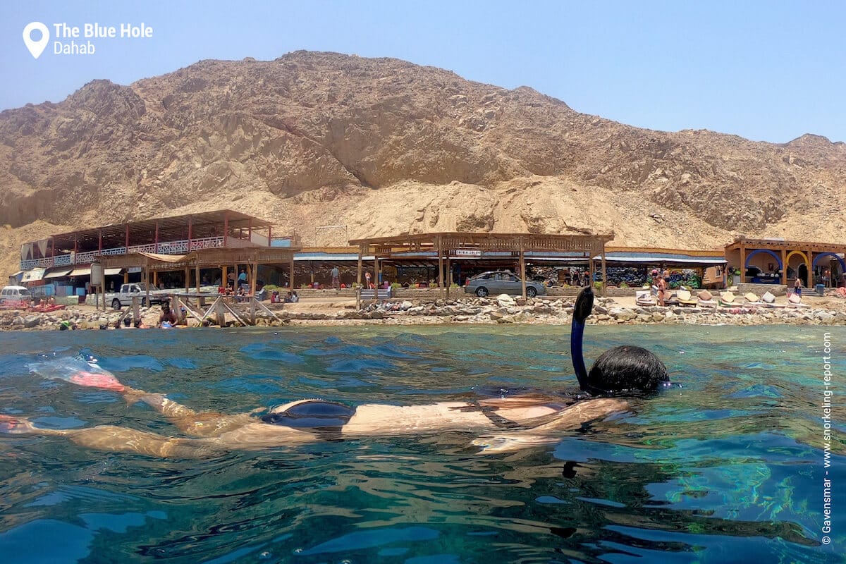 Snorkeler in Dahab's Blue Hole