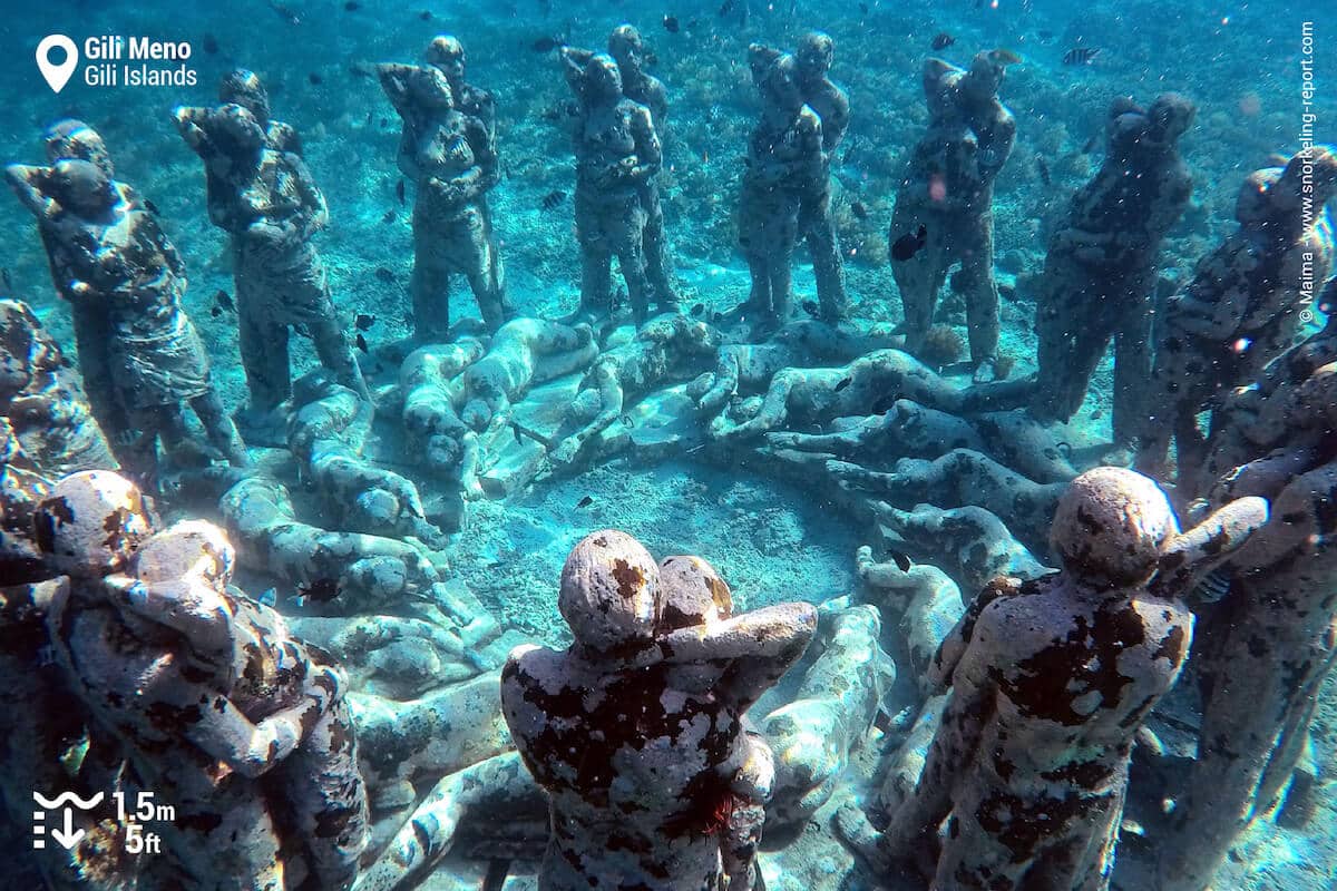 The Nest - Sculptures sous-marins à Gili Meno