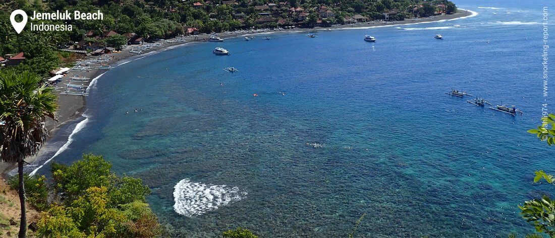 View on Jemeluk Beach, Bali