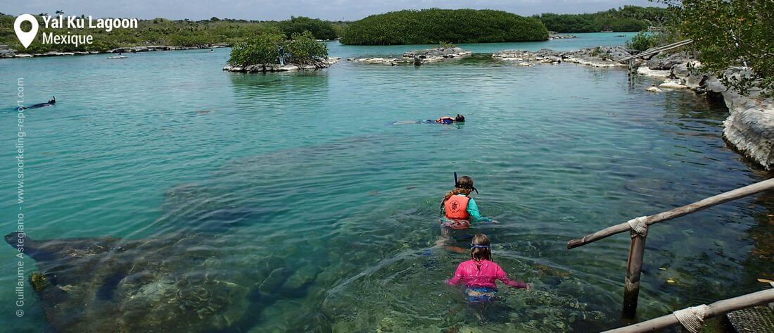 Snorkeling au Yal Ku Lagoon, Mexique