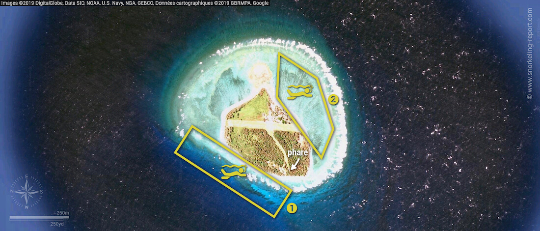 Carte snorkeling à Lady Elliot Island
