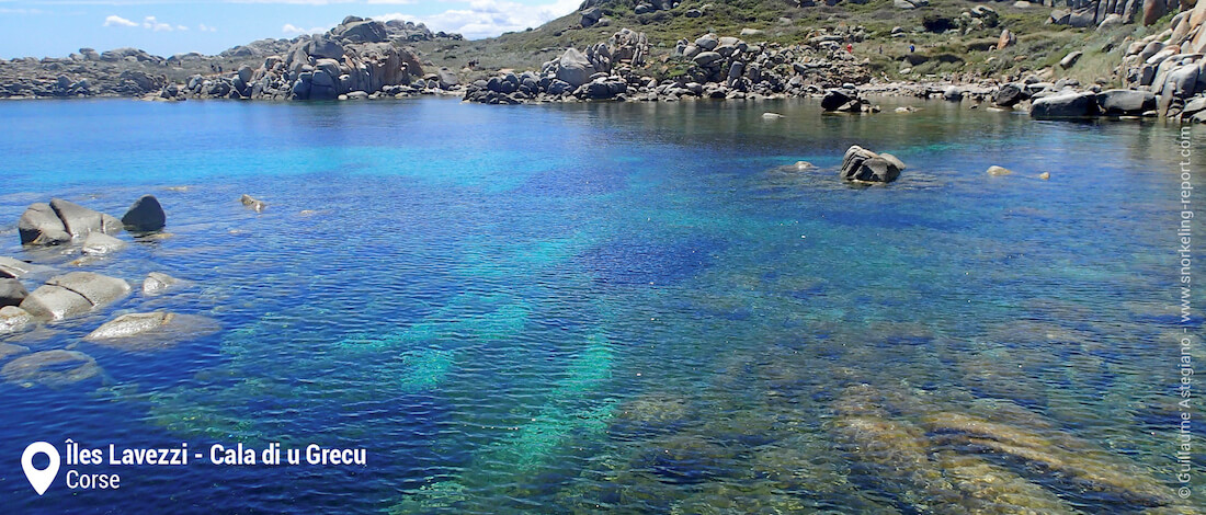 Cala di u Grecu, Îles Lavezzi