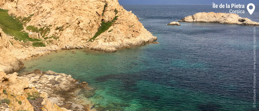 View over Ile de la Pietra, Corsica