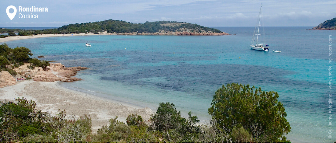 View of Rondinara Beach, Corsica