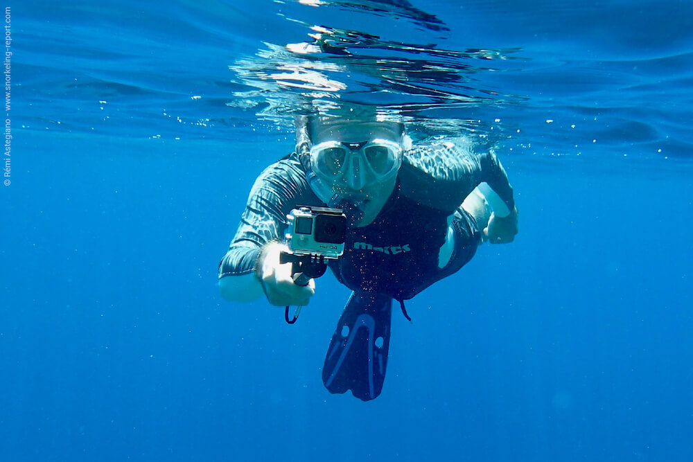 Action cam snorkeling