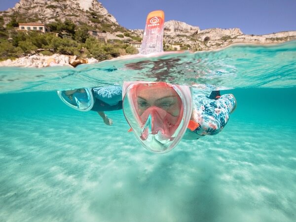 Kit de plongée snorkeling SUBEA masque tuba 100 Adulte