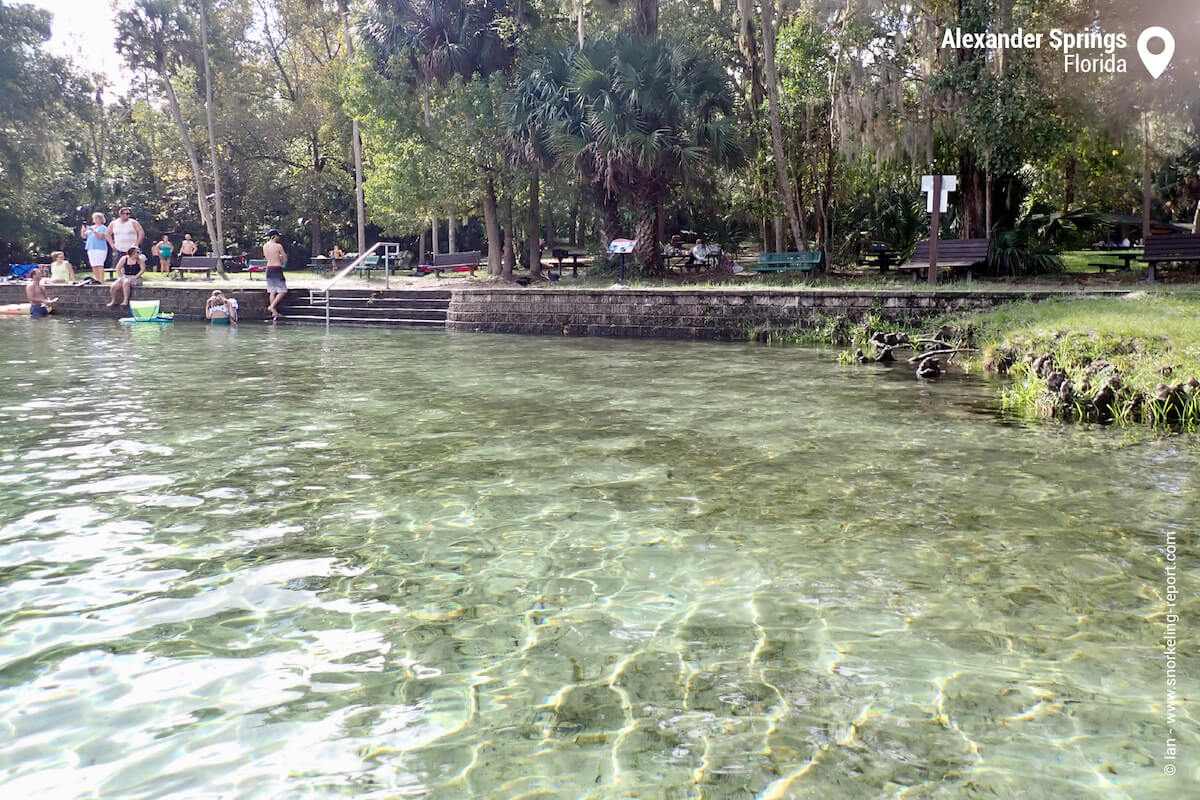 Water entrance at Alexander Springs