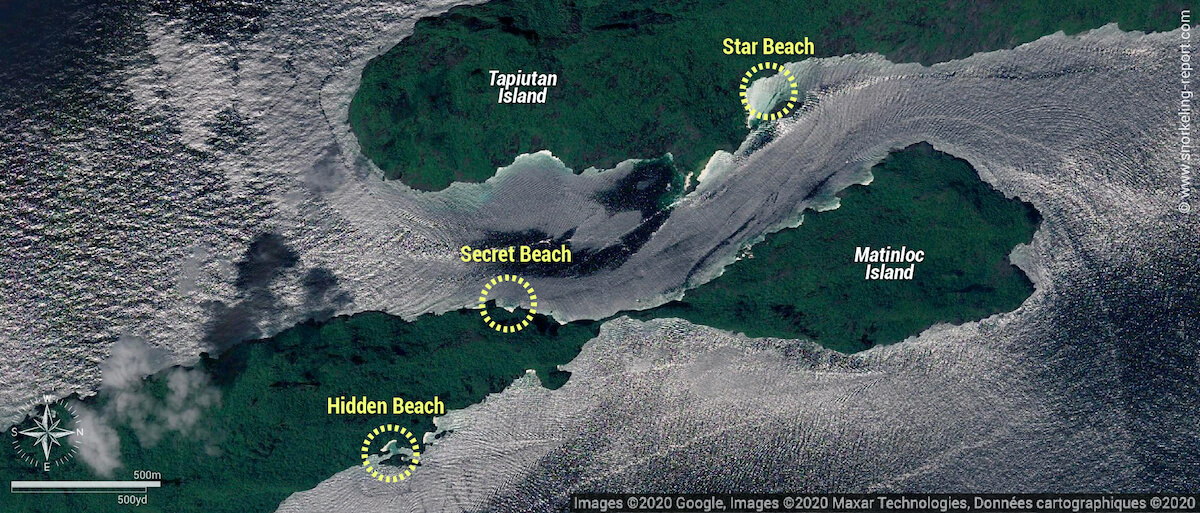 El Nido Tour C snorkeling map