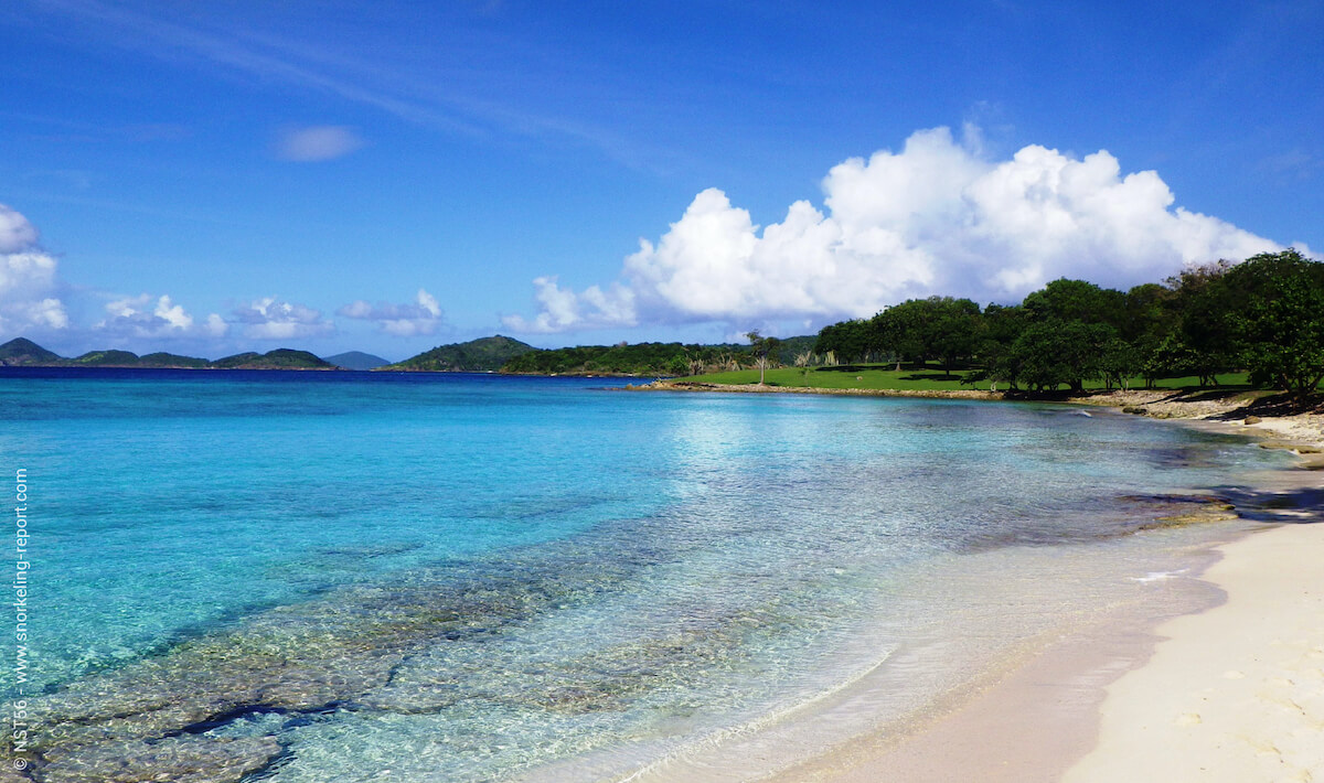 Snorkeling beach in St Johns