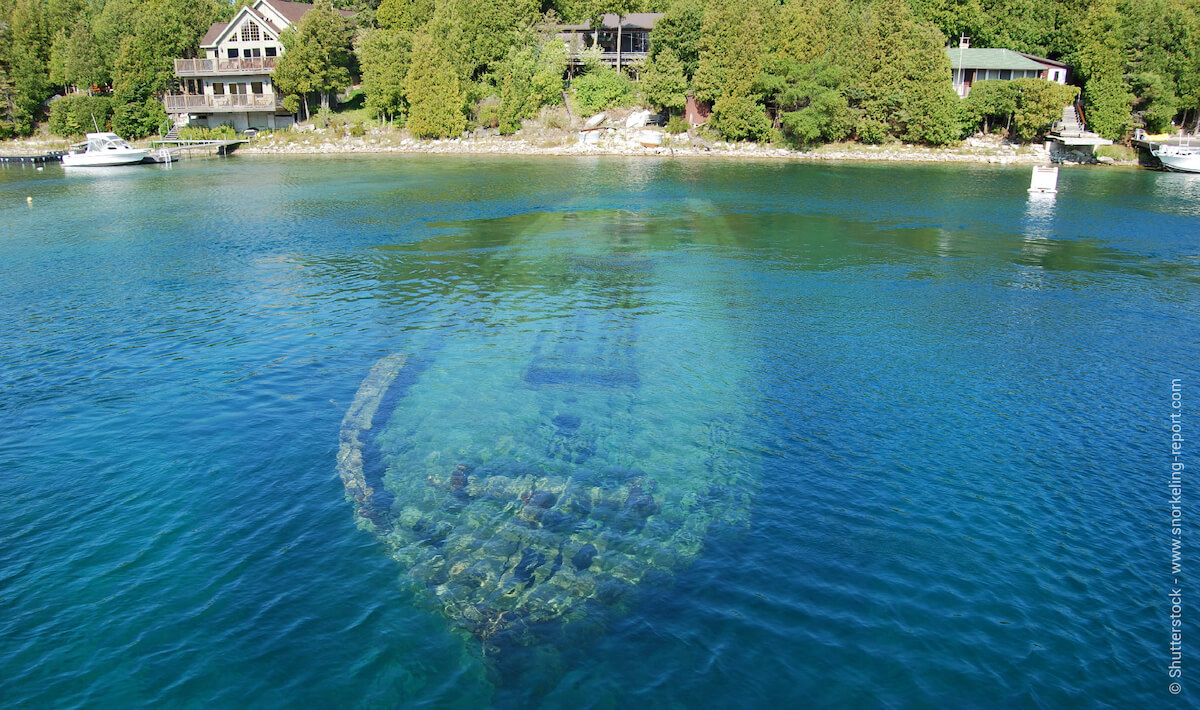 Wreck in Fathom Five Marine Park