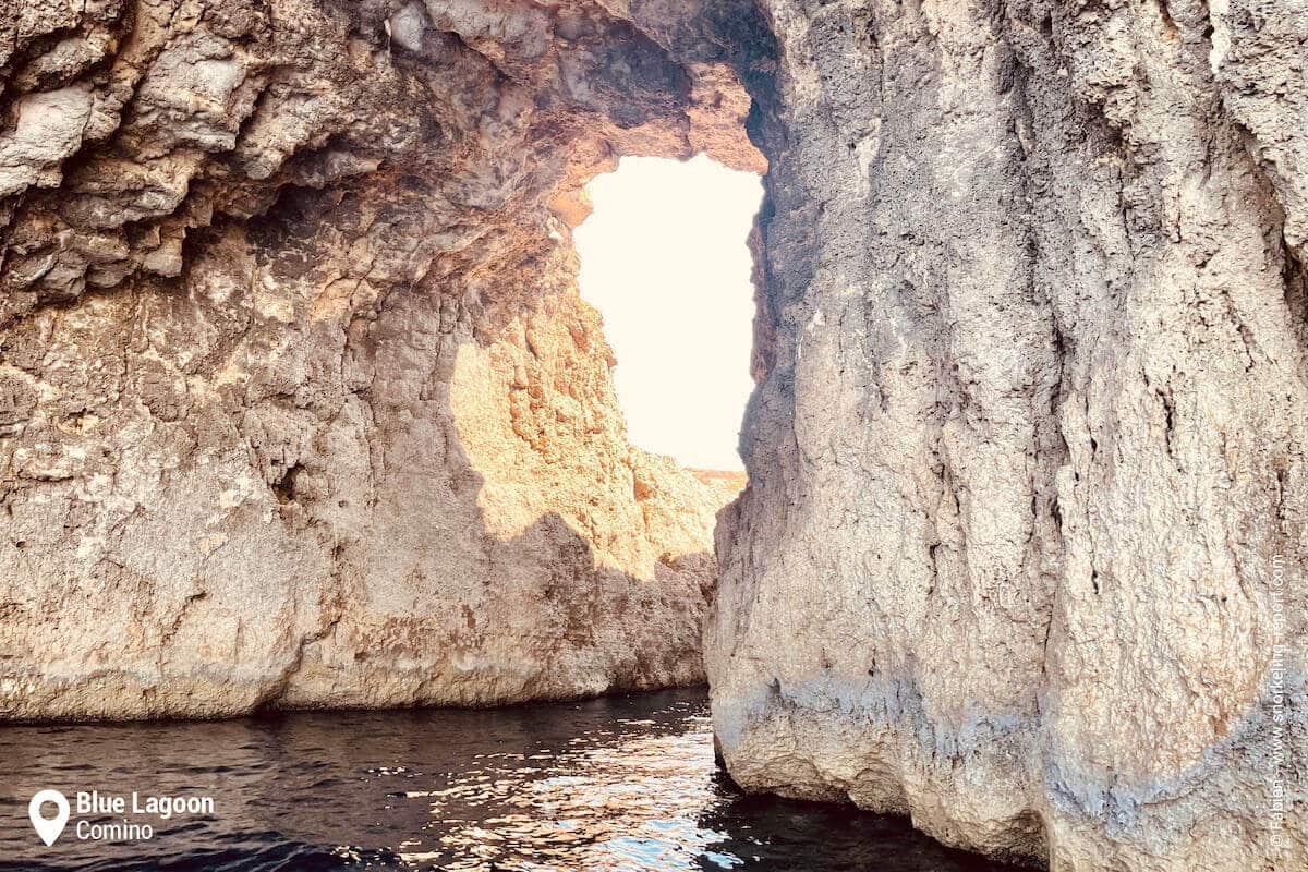 Rock arch at the Blue Lagoon