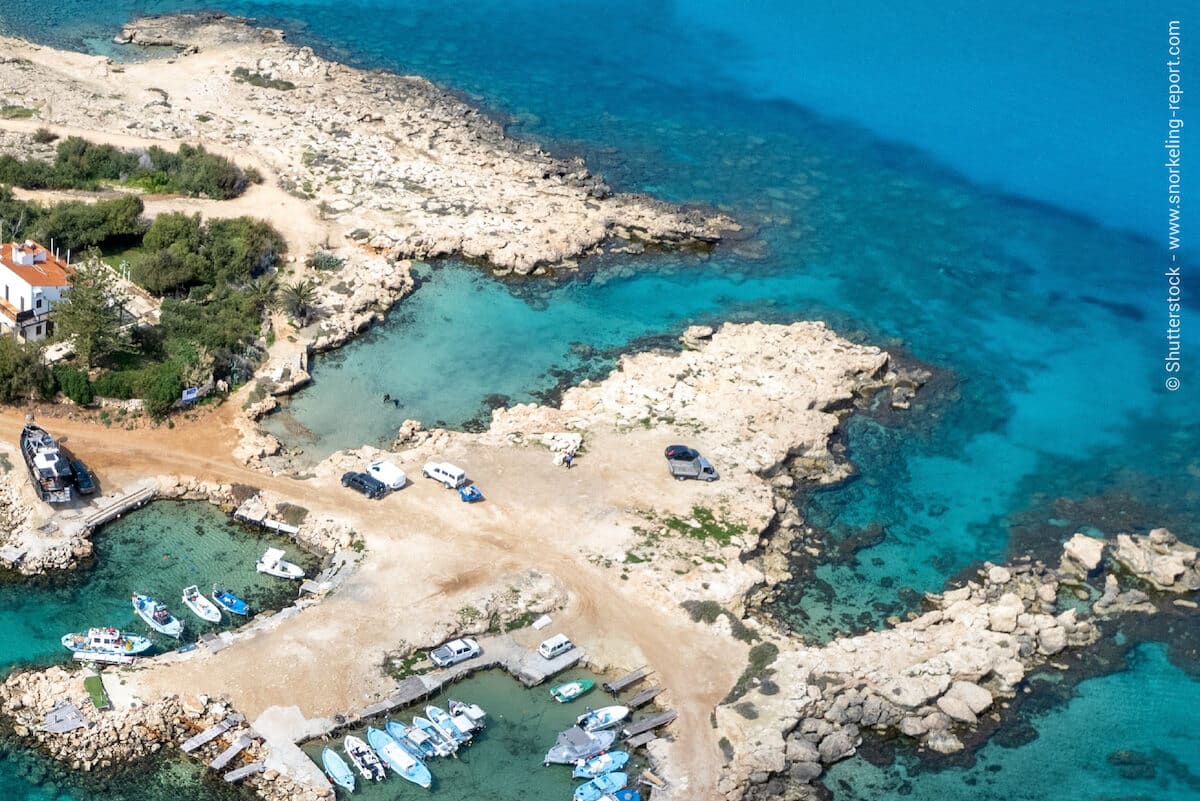 Aerial view of Green Bay, Protaras