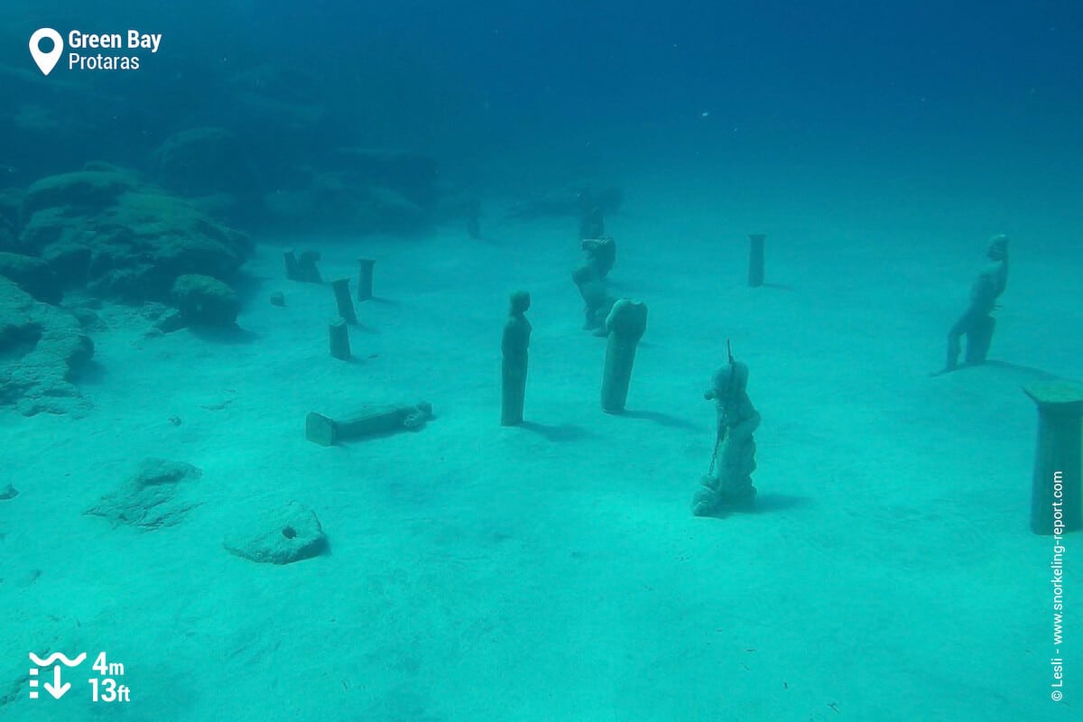 Underwater sculptures in Green Bay, Protaras
