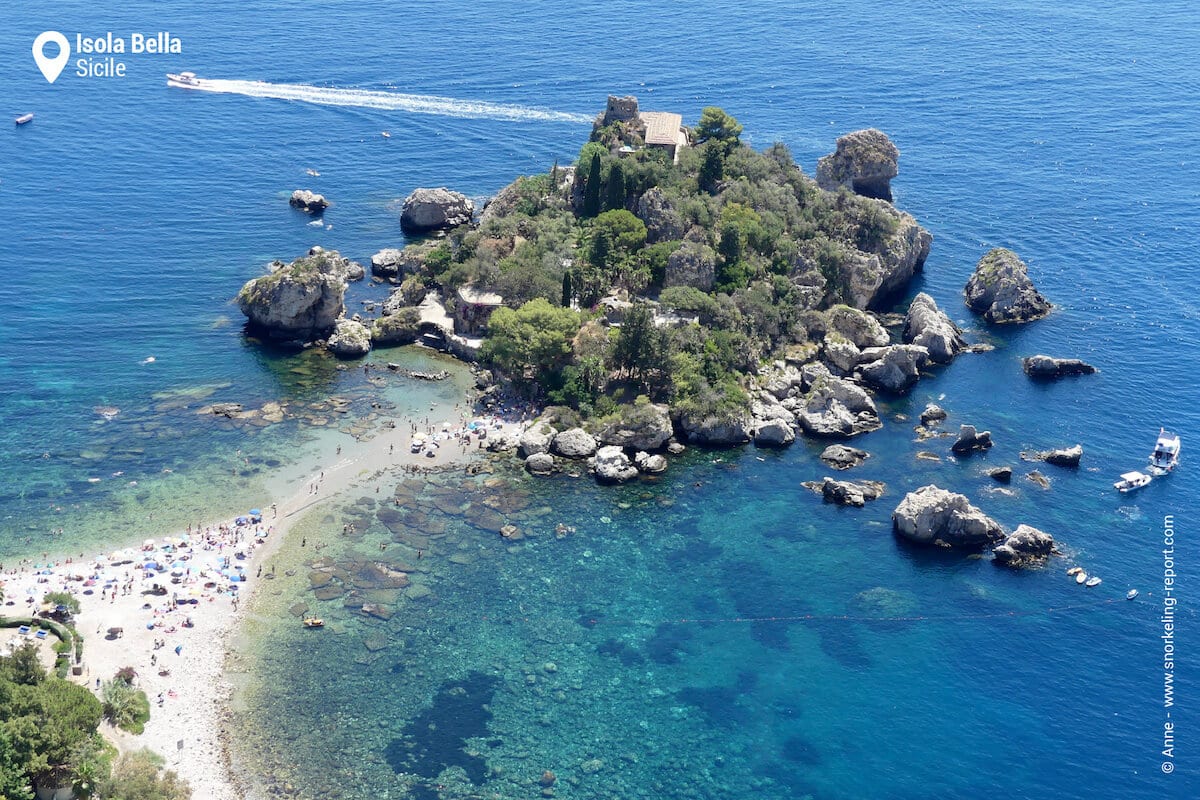 Vue sur Isola Bella, Sicile