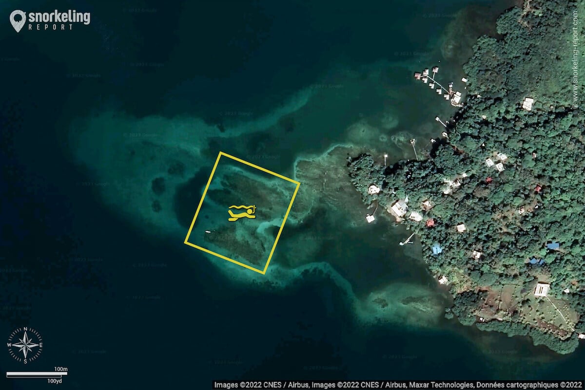 Old Bank snorkeling map