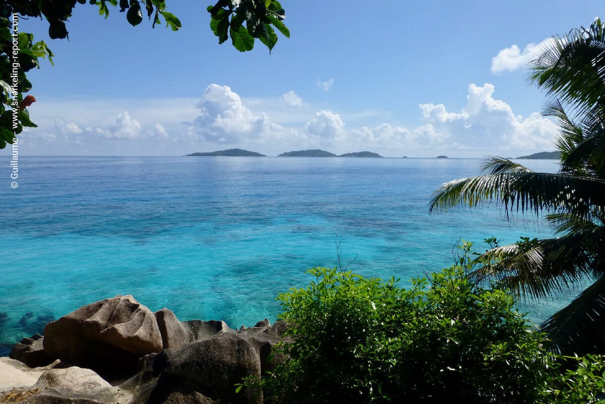 The west coast of La Digue