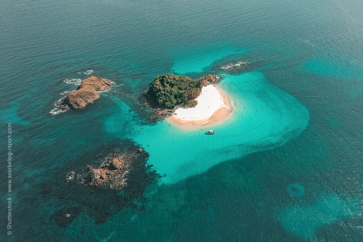 Aerial view of Granito de Oro, Coiba National Park