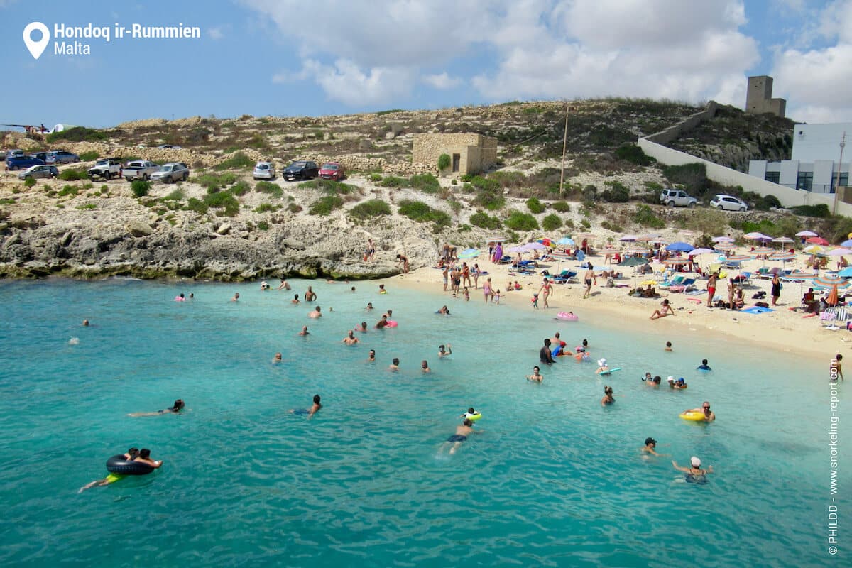 Hondoq ir-Rummien Beach, Malta