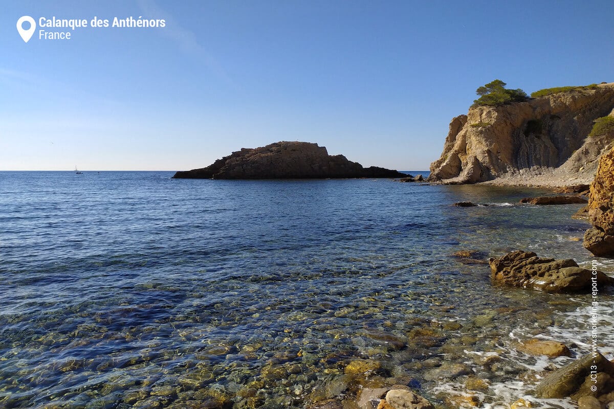 View of Calanque des Anthénors